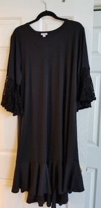 Lularoe Maurine XXL black lace sleeves